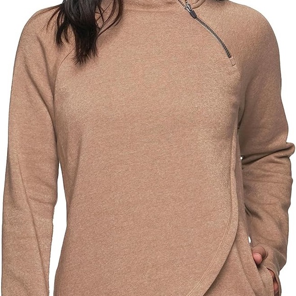 RBX Beige Pullover with Unique Zip - Picture 6 of 6